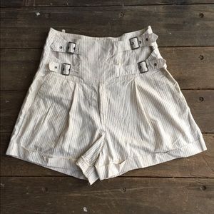 All Saints pinstripe cotton shorts. US size 6